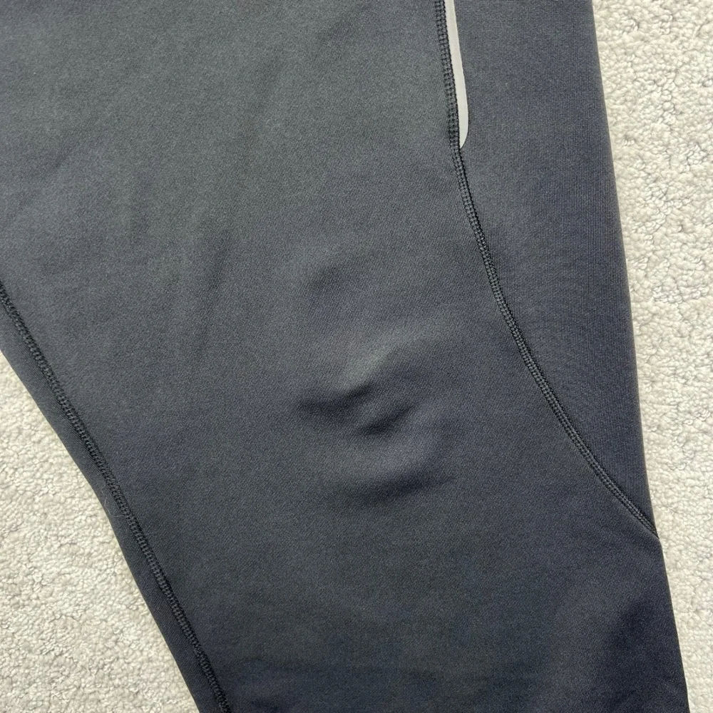 Brooks Track Pants Mens Large Black Athletic Running Active Ankle Zip Pockets